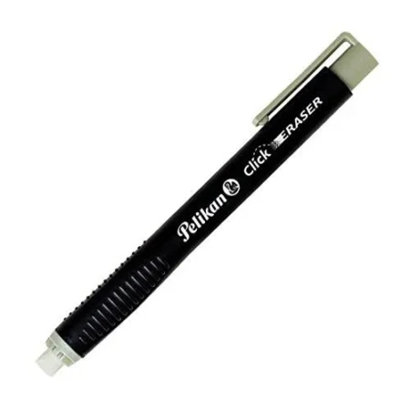 Pqte. 12 Piezas Goma Tipo Lapiz Pelikan Click Eraser, 06380000