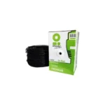 BOBINA CAT 5E CCA UTP 305 M NGO EXTERIOR DOBLE FORRO BROBOTIX