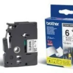 Cinta Termorretractil Negro Sobre Blanco 6Mm