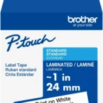 Cinta Termorretractil Negro Sobre Blanco 24Mm