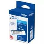 Cinta Negro Sobre Blanco 24Mm X 8M