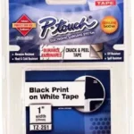Cinta Flexible Negro Sobre Blanco 24Mm X 8M