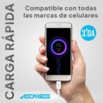 Cable 1M USB-C A USB-C Acodado A La Derecha USB Tipo C Usbc