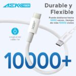 Cable 1M USB-C A USB-C Acodado A La Derecha USB Tipo C Usbc