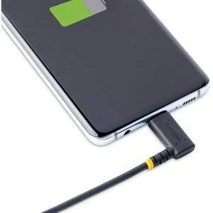 Cable 1M De Carga USB A USB C Acodado – USB 2.0 – Tipo C