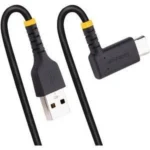 Cable 1M De Carga USB A USB C Acodado - USB 2.0 - Tipo C