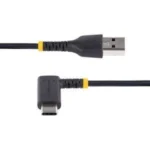 Cable 30Cm De Carga USB A USB C Acodado - USB 2.0 - Tipo C