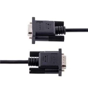 Cable De Modem Nulo Startech 9Fmnm-3M-Rs232-Cable De 3M/Db9 Macho-Db9 Hembra/Negro