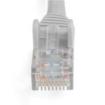 Cable Ethernet Cat 6 De 50Cm Lszh Patch Utp Sin Enganches Gris