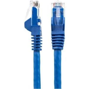 Cable Ethernet Cat 6 De 50Cm Lszh Patch Utp Sin Enganches Azul
