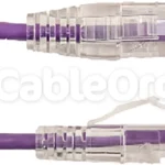 Cable Ethernet Cat6A Purpura 0.15M - Snagless - S-Ftp Lszh