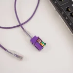 Cable Ethernet Cat6A Purpura 1.5M - Snagless - S-Ftp - Lszh