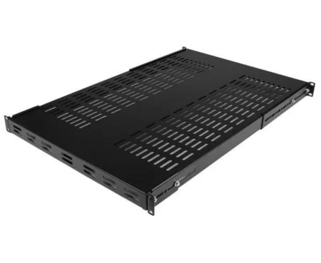 Charola Fija 1U 150Kg De Rack Ventilada De Profundidad Ajustable