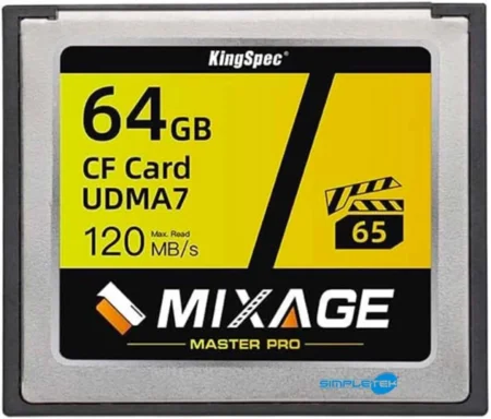 Memoria Compact Flash 64Gb Sandisk Extreme Sdcfxsb-064G-G46 Lectura 120Mb/S Escritura 85Mb/S