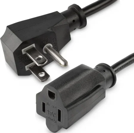 Cable 0.45M De Extension Plano Nema 5-15P A Nema 5-15R