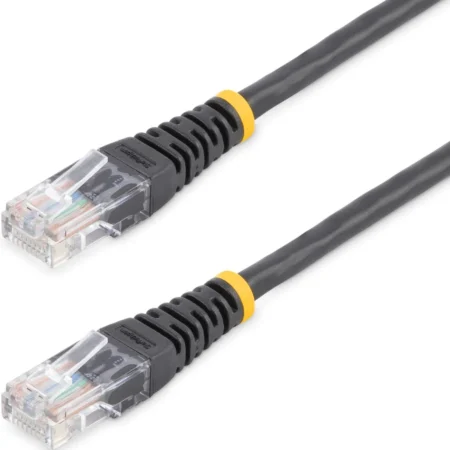 Cable 1.8M Red Fast Ethernet Cat5E Utp RJ45 Moldeado Negro .