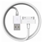 Cable 1M Conector Dock 30 Pin Ipad Ipod Iphone A USB Angulo Izq