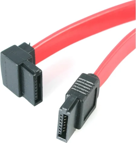 Cable 45Cm SATA Serial Ata En Angulo Recto Izquierdo Acodado