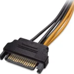 Cable Adaptador 15Cm De Poder SATA A Conector 6 Pines Corrient.