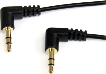 Cable 0.9M Extensor De Audio Estereo Conector Angulo 3.5Mm .