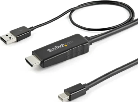 Cable Convertidor Ultrahd 4K Mini Displayport A HDMI 2M Negro.