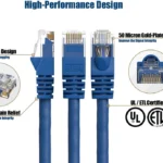 Cable De Red De 4.2M Rojo Cat6 6 Ethernet Gigabit Sin Enganches
