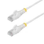 Cable Red De 30Cm Blanco Cat6 Ethernet Gigabit Sin Enganches