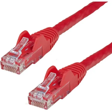 Cable Red De 30Cm Blanco Cat6 Ethernet Gigabit Sin Enganches