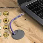 Cable De Red De 15Cm Azul Cat6 6 Ethernet Gigabit Sin Enganches