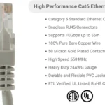 Cable De Red De 4.2M Gris Cat6 6 Ethernet Gigabit Sin Enganches
