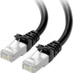 Cable 7.6M De Red Cat6A Negro Snagless PoE 100W RJ45