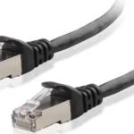 Cable 7.6M De Red Cat6A Negro Snagless PoE 100W RJ45