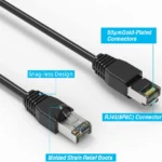 Cable De Red RJ45 Cat6 Negro 4.6M - Pack De 10 - Sin Enganche