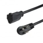Cable De Extension Nema 5-15R A Nema 5-15P Acodado 90Cm