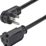 Cable De Extension Nema 5-15R A Nema 5-15P Acodado 90Cm