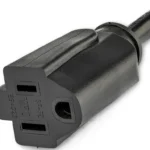 Cable De Extension Nema 5-15R A Nema 5-15P Acodado 90Cm