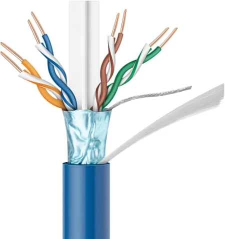 Cable 3.6M De Red Cat6A Azul Snagless PoE 100W RJ45