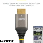 Cable HDMI 2.1 8K60 4M Ultra Alta Velocidad Certificado