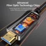 CABLE HDMI FIBRA OPTICA M-M  4K 60HZ 30.0M CONECTOR DESMONTABLE