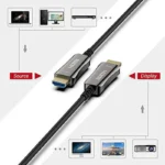 CABLE HDMI FIBRA OPTICA M-M  4K 60HZ 30.0M CONECTOR DESMONTABLE