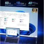 Cable HDMI Alta Velocidad 50Cm Conectores De Agarre - 4K60