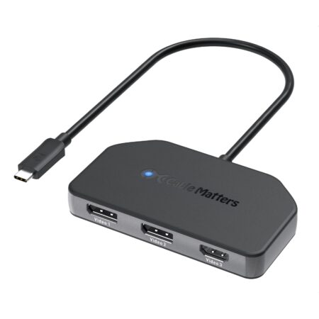 Hub Mst USB-C 3 Puertos HDMI 4K 60Hz DP 1.4 Dsc Windows