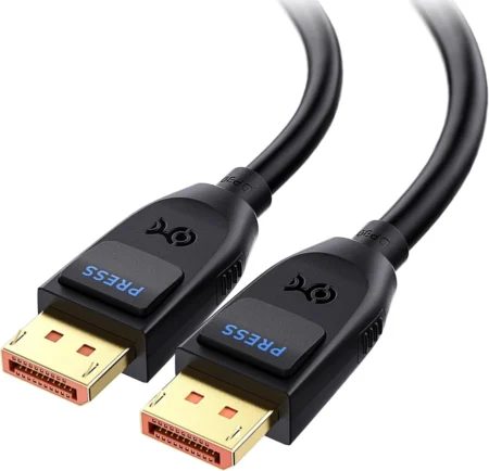 Cable De 2M Displayport 1.2 4K Con Cierre De Seguridad DP