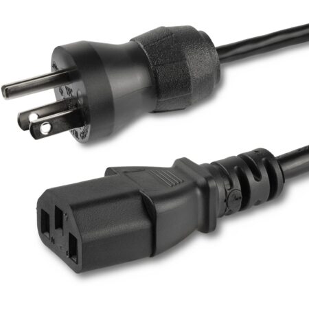Cable De 0.9M De Alimentacion Acodado Nema 5-15P A C13 De Pc