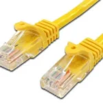 Cable Red 0.5M Amarillo Cat5E Ethernet Sin Enganche