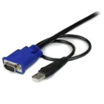 Cable Kvm De 3M Ultra Delgado 2En1 VGA USB Hd15 Macho A Macho .