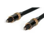Cable 6M Toslink Optico Audio Digital Spdif Premium Negro .