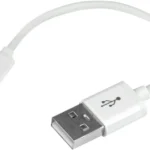 Cable USB A Lightning Blanco De 15Cm Certificacion Mfi Apple
