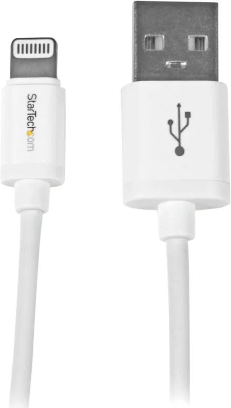 Cable USB A Lightning Blanco De 15Cm Certificacion Mfi Apple