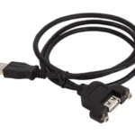 Cable 91Cm USB 2.0 Montaje En Panel Macho A Hembra USB A .